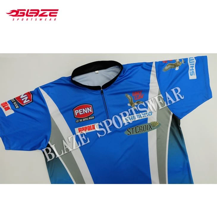 Professional Short Sleeve Bass Fishing Jerseys
